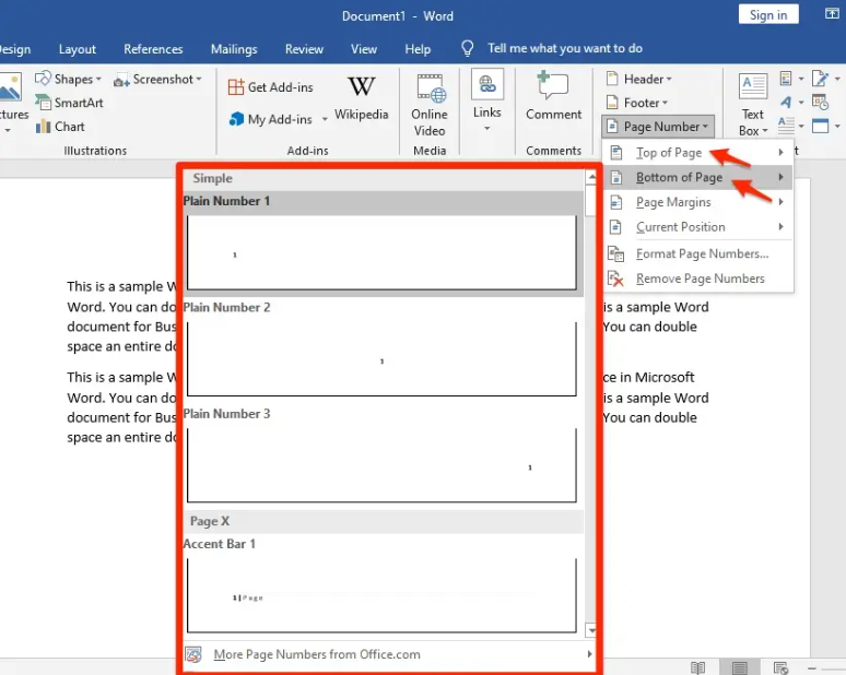 How to Add Page Numbers to Microsoft Word