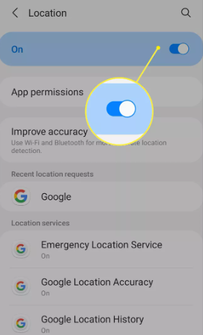 How to Turn On Location Services on an Android