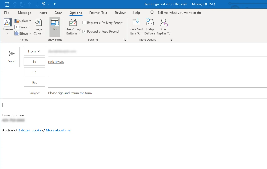 How to Request a Read Receipt in Outlook