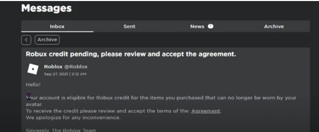 How to Refund Items in Roblox