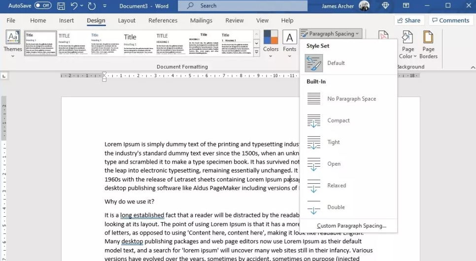 How to Change Line Spacing in Microsoft Word