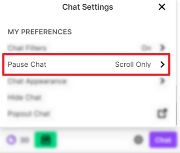 How to Pause Chat on Twitch