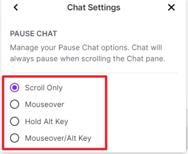 How to Pause Chat on Twitch