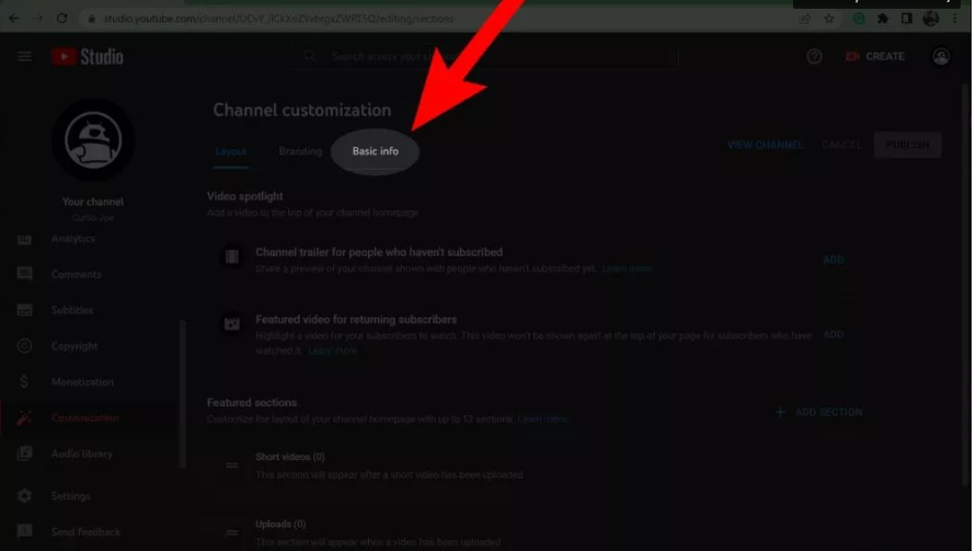 How to Change your Channel URL on YouTube 