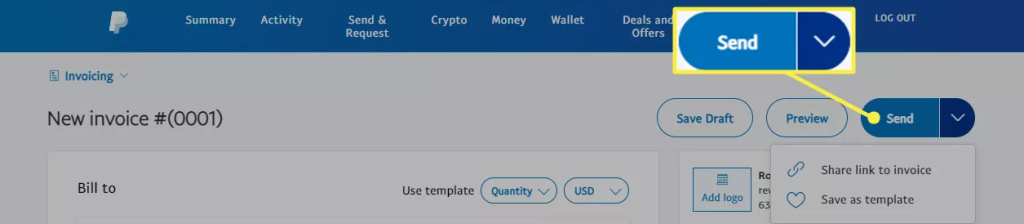 How to Send an Invoice on PayPal Account