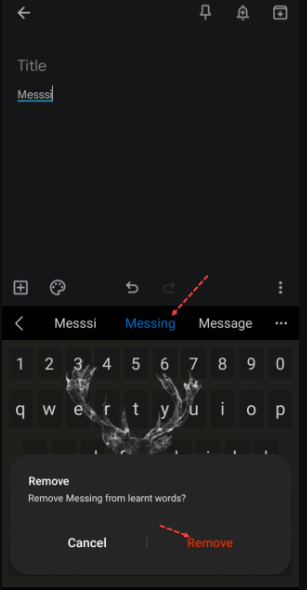 How to Remove All Learned Words From Samsung Keyboard