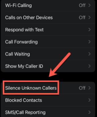 How to Silence Unknown Callers on an iPhone