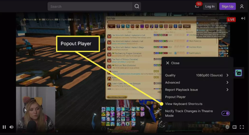 How to Use Twitch's Popout Player on Desktop