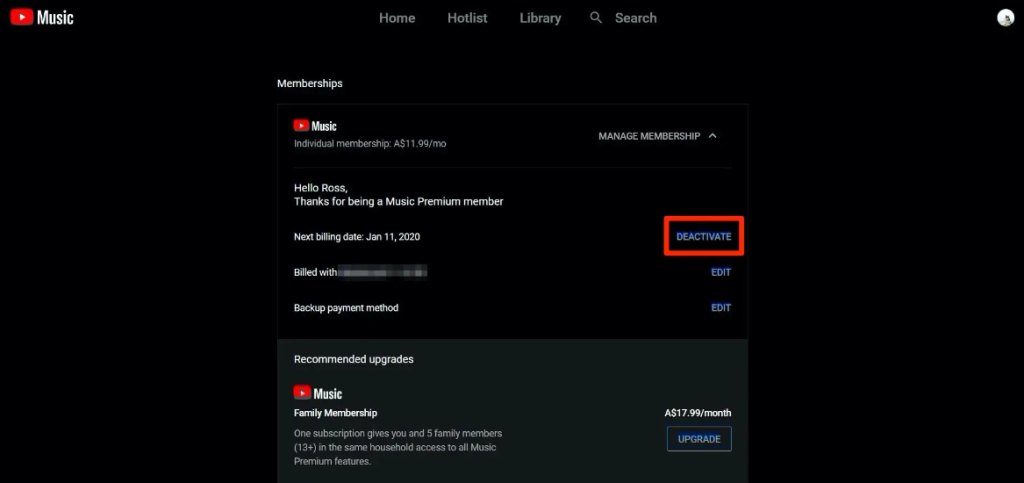 How to Cancel Your Youtube Music Subscription