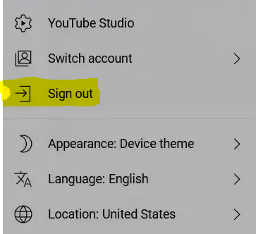 How to Log Out of My YouTube Account