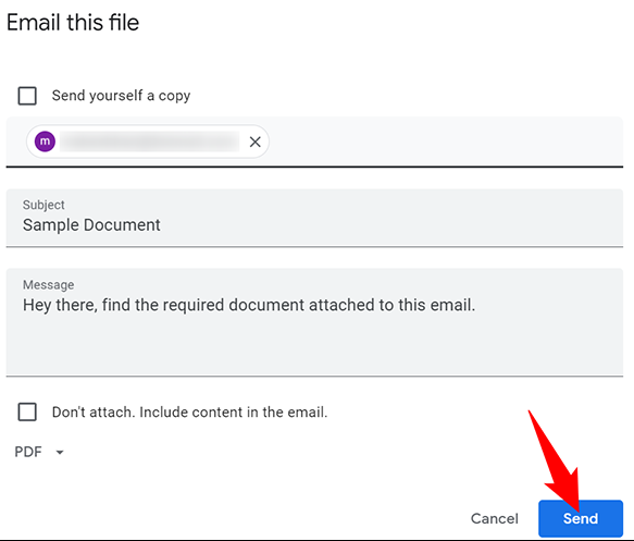 How to Email a Google Docs From Gmail on Desktop