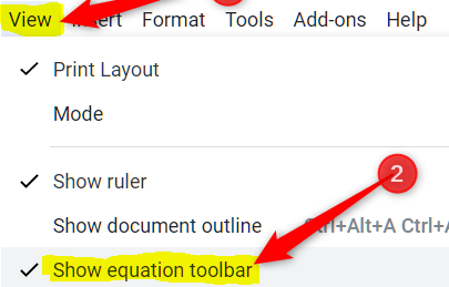 How to Use Equation Editor in Google Docs