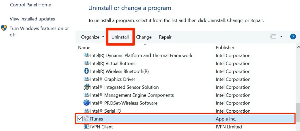 How to Uninstall iTunes in Your Windows 10