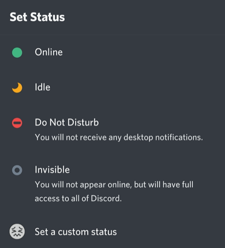 How to Change Your Discord Status on Android, iPhone or iPad