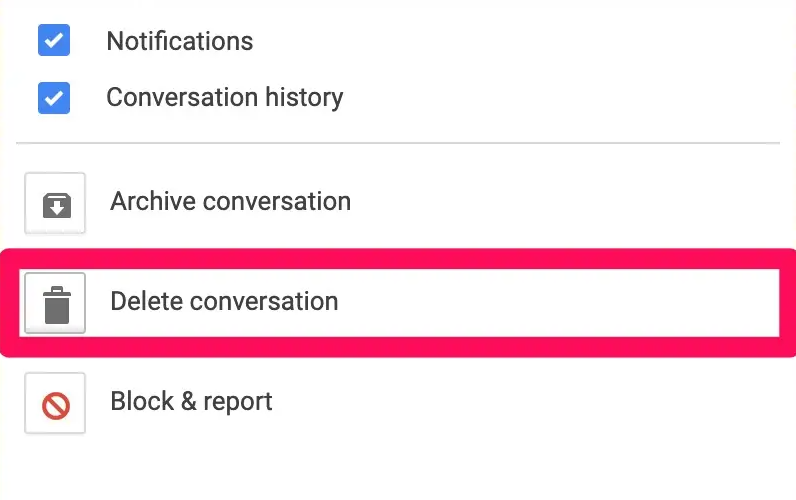 How to Delete a Google Hangouts Conversation