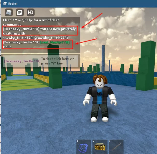 How To Private Message On Roblox