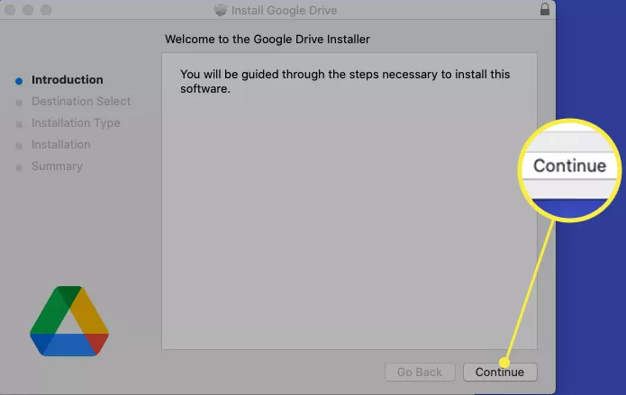 mac install google drive