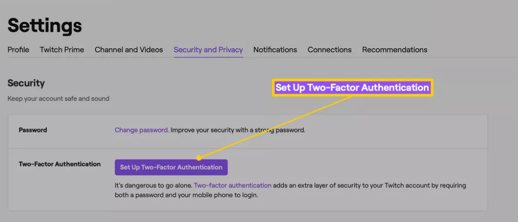 How to Set Up Two Factor Authentication on Twitch