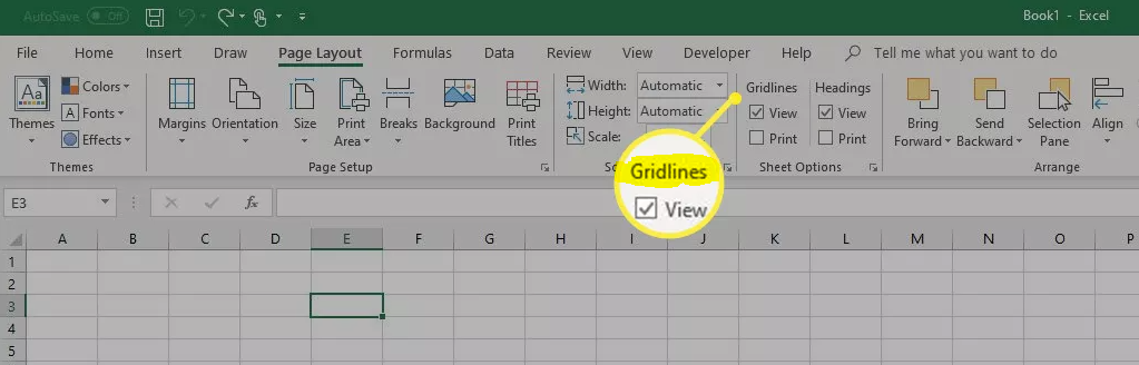 How to Turn Gridlines On and Off in Microsoft Excel