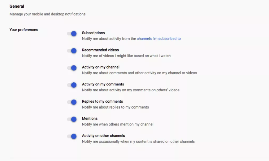 How to Manage Notifications on Youtube 