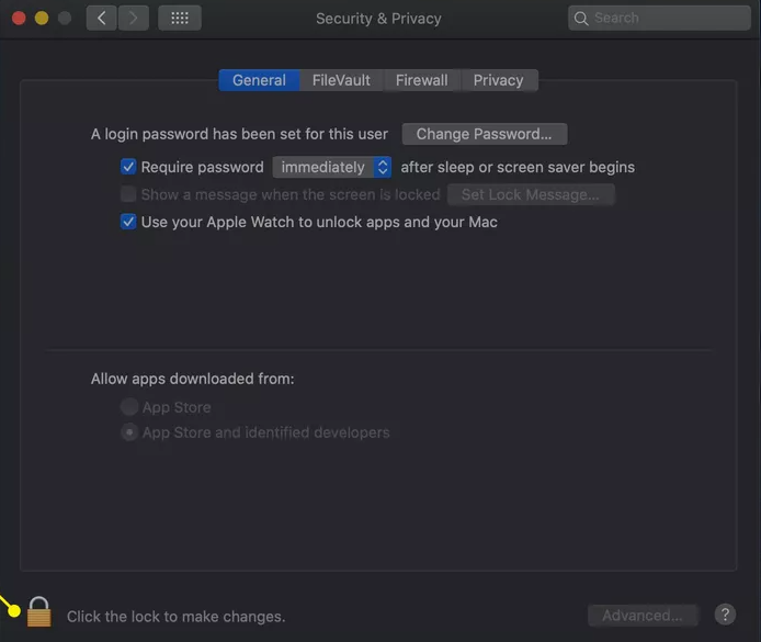 How to Change Security Preferences on a Mac