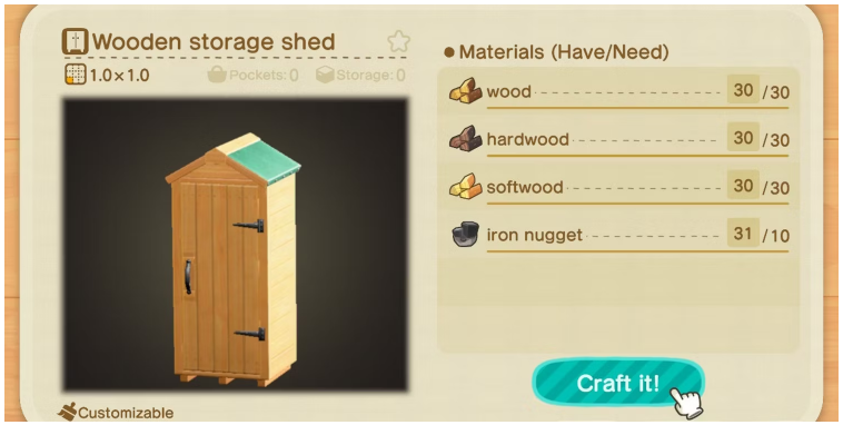 How to Unlock Storage Shed in Animal Crossing: New Horizons