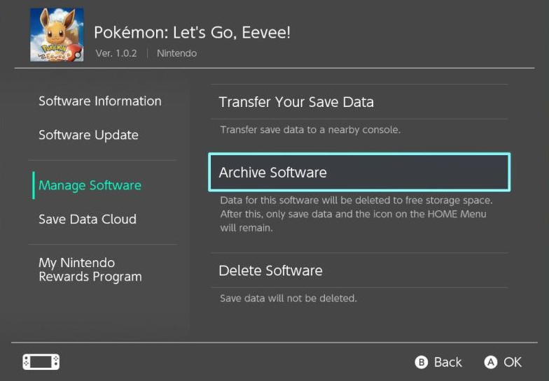 How to Archive a Game on Nintendo Switch