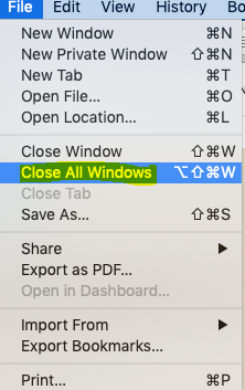 How to Close All Your Windows on Your Mac 