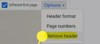 How to Remove a Header in Your Google Docs