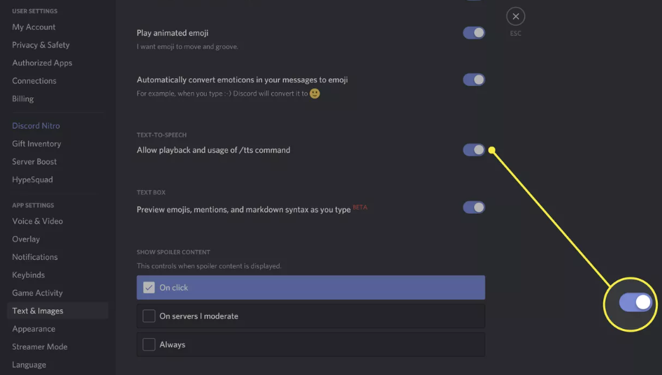 How to Enable Text To Speech Messages on Discord