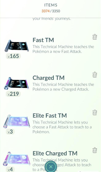 How to Use Charged TM in Pokemon Go