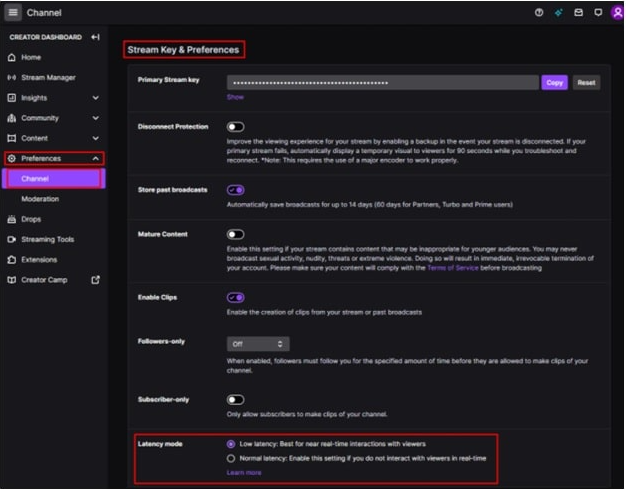 How To Disable Low Latency Mode on Twitch