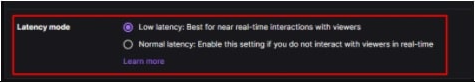 How To Disable Low Latency Mode on Twitch