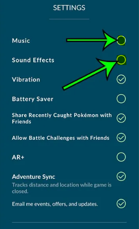 How to Disable Sound and Music in Pokemon Go