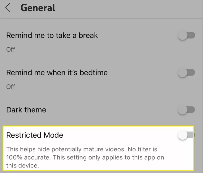 How to Enable Restricted Mode on YouTube on Mobile Device
