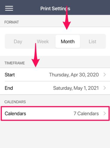 How to Save your Calendar as PDF from iPhone or iPad