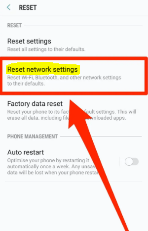 How to Reset Network Settings on an Android Phones