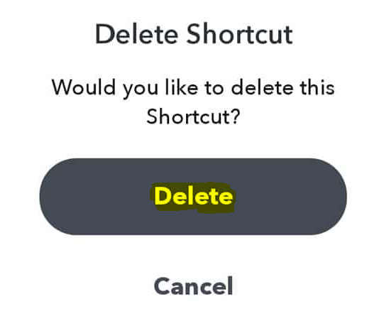 How to Delete a Shortcut on Snapchat
