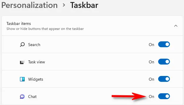 How to Hide and Show the Chat Taskbar Icon on Windows 11