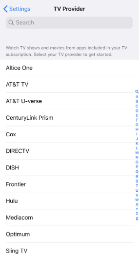 How to Set a TV Provider on Your iPhone