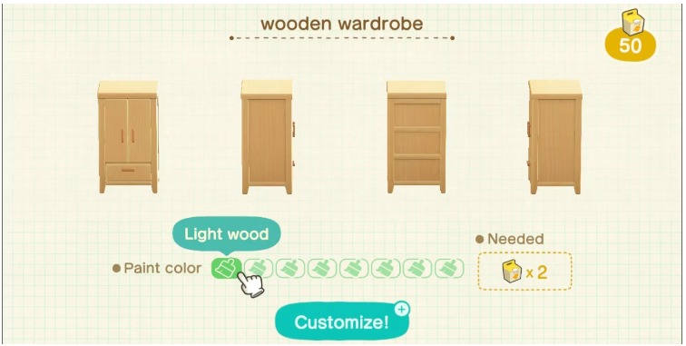 How to Customize Furniture in Animal Crossing New Horizons