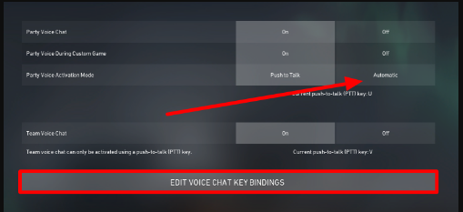 How to Change the Party Voice Chat Options on Valorant