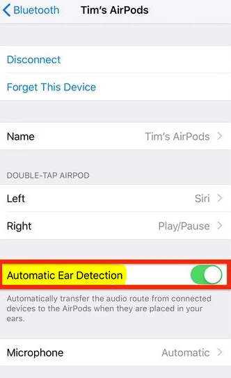 How to Disable Automatic Ear Detection on AirPods and AirPods Pro
