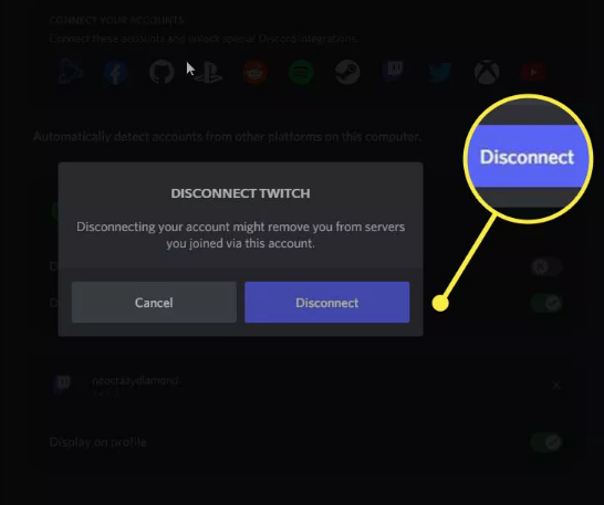 How to Disconnect Twitch From Discord