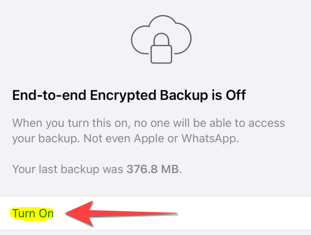 How to Encrypt Chat Backups on WhatsApp on Your iPhone
