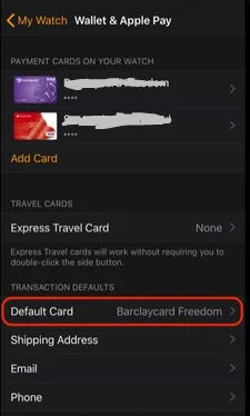How to Change the Default Card for Apple Pay on Your Apple Watch