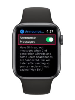 How to Enable Announce Messages with Siri on Apple Watch