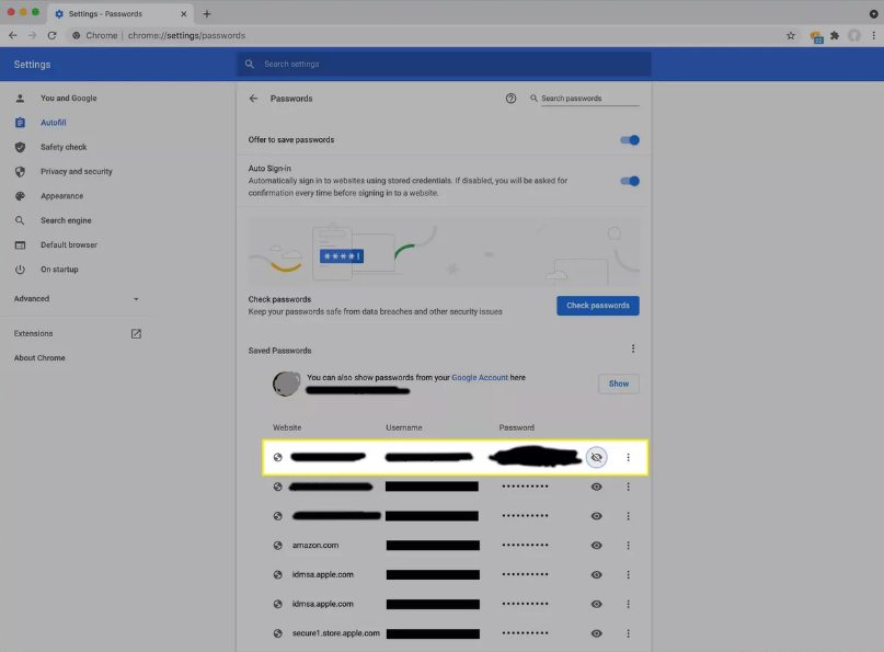 How to View Saved Passwords in Chrome