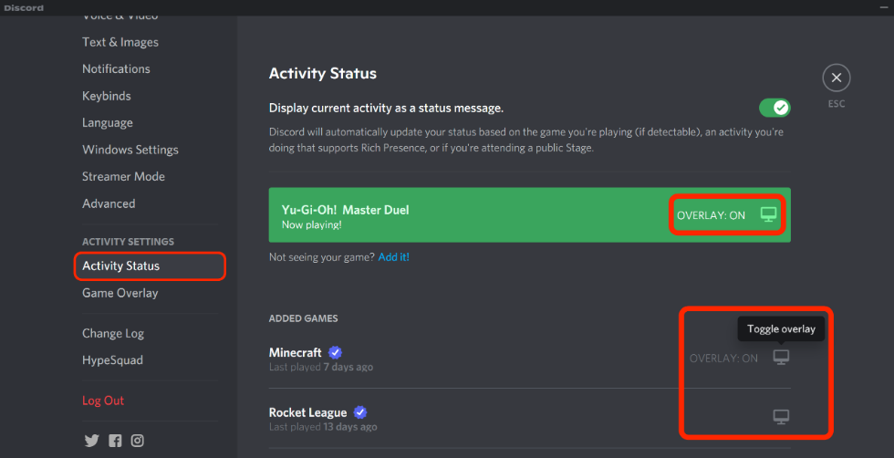 How to Enable the Overlay on Discord