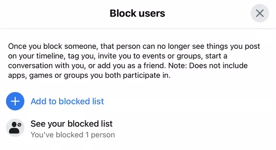 How to See Your Facebook Blocked List in Your Browser